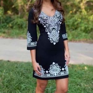 Bell sleeve dress
